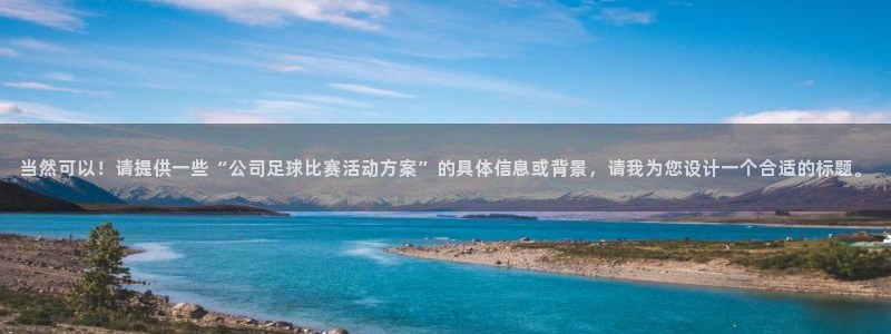当然可以！请提供一些“公司足球比赛活动方案”的具体信息或背景