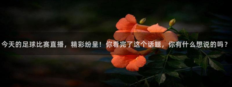  今天的足球比赛直播，精彩纷呈！你看完了这个话题，你有什么想说