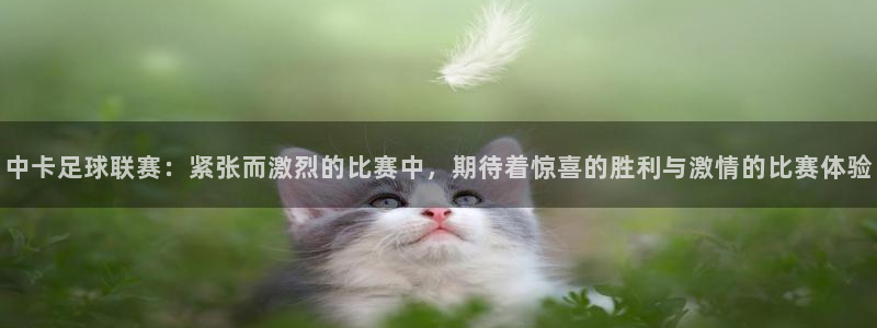 中卡足球联赛：紧张而激烈的比赛中，期