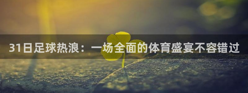  31日足球热浪：一场全面的体育盛宴不容错过